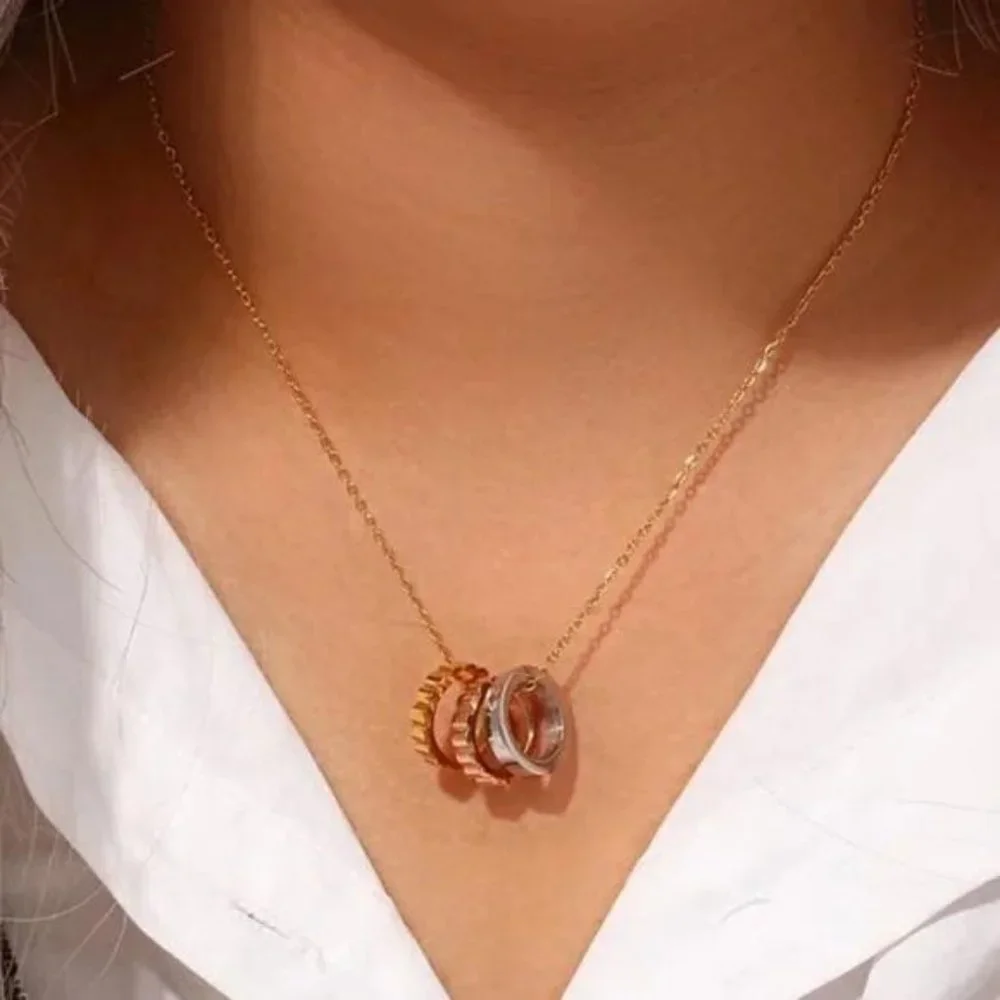 NEW 18K GOLD PENDANT NECKLACE - Picture 2 of 6